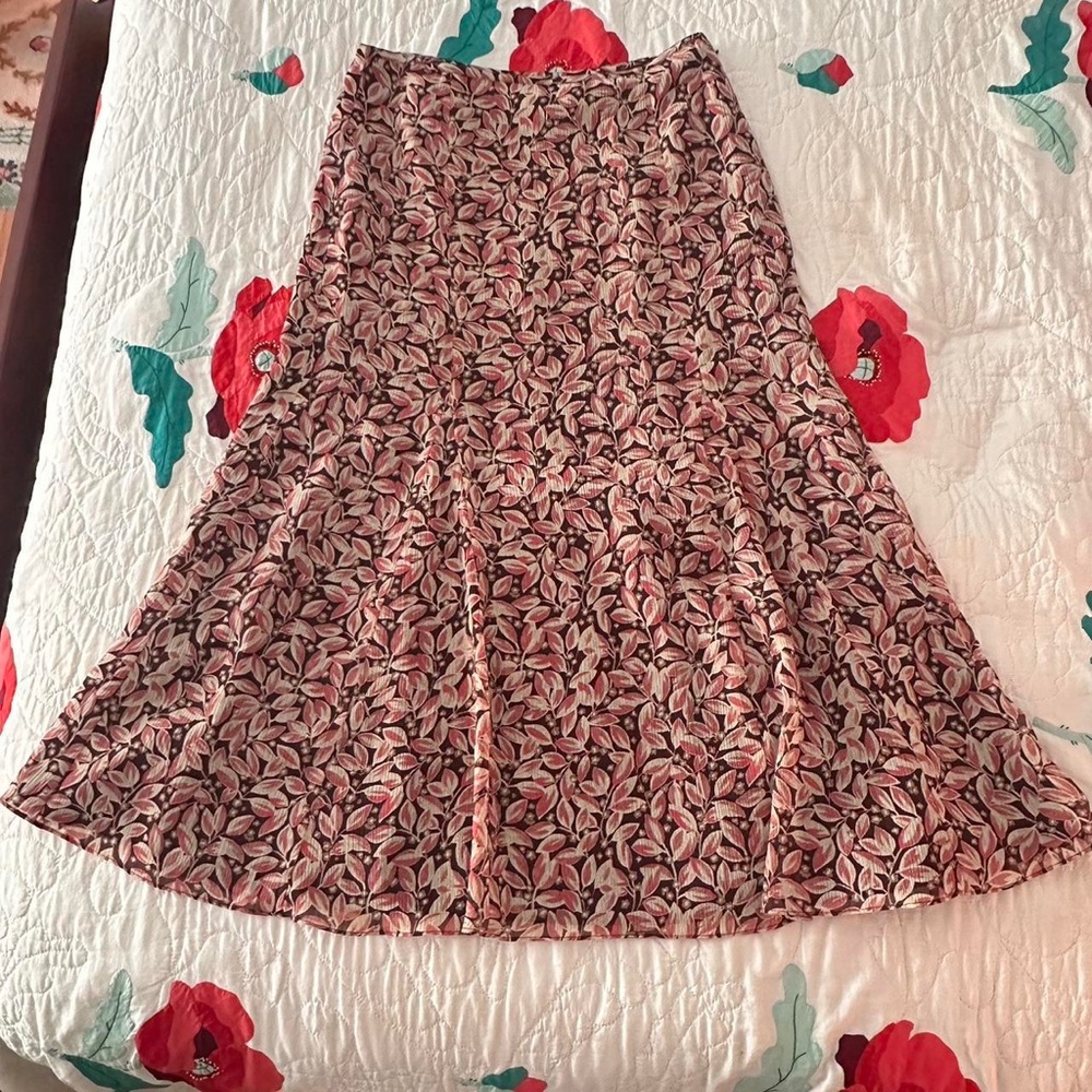 Liz Claiborne Multicolor Floral A-Line Skirt